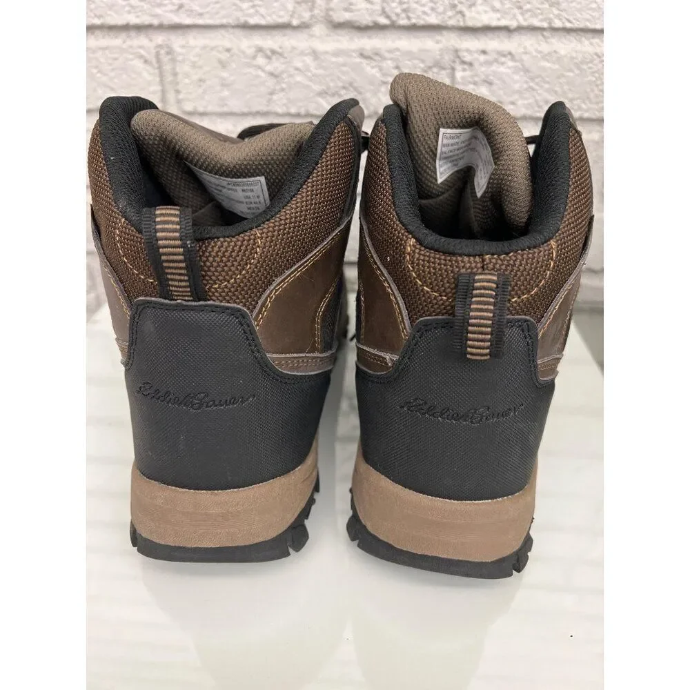 Eddie Bauer Fairmont Men Brown Waterproof Hiking Boots Size 11